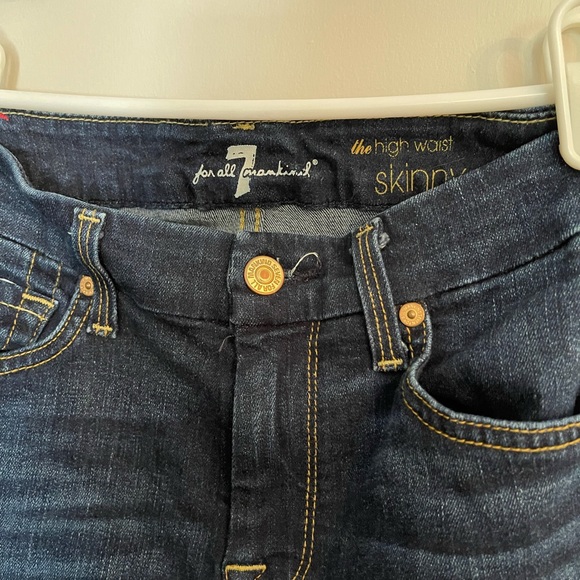 7 for all mankind skinny jeans - Picture 2 of 3